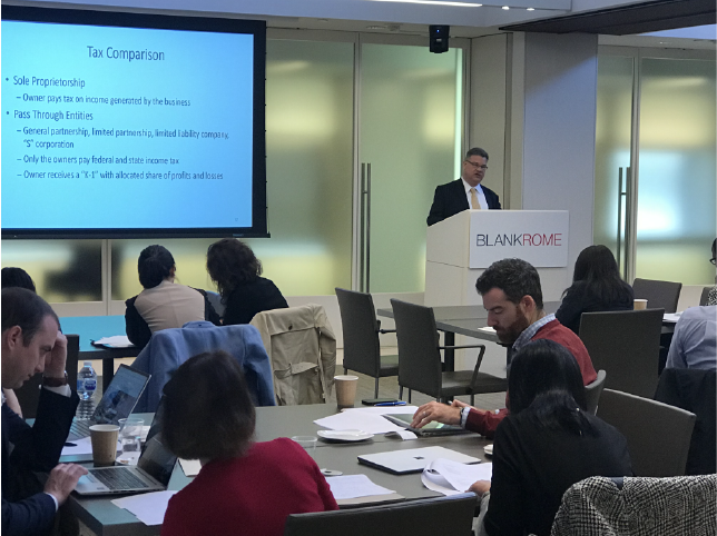Malcolm Sandilands speaks at D.C. Bar Pro Bono Center Small Business Legal Issues Training