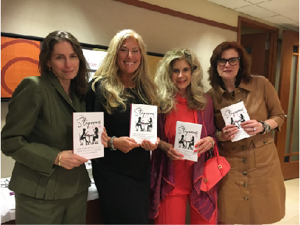 Kendall Rose (2nd from left), Dr. Bonnie Eaker Weil (2nd from right), and Lois Liberman (far right)