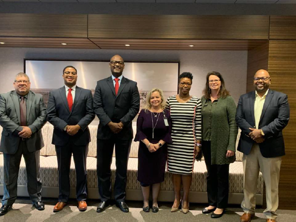 Judge Darrell Jordan and intern with Houston Staff Diversity Committee, February 28, 2019