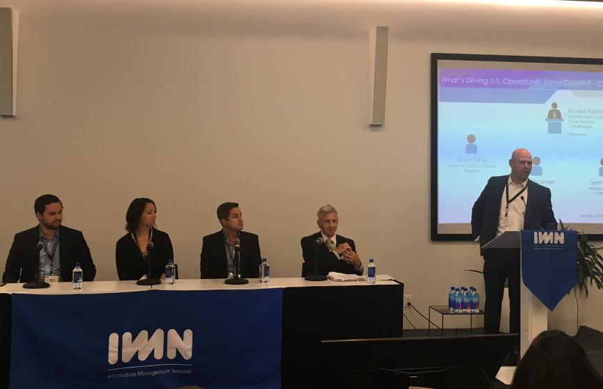 Mike Sanders at IMN Opportunity Zones Forum (Midwest) September 19 2019
