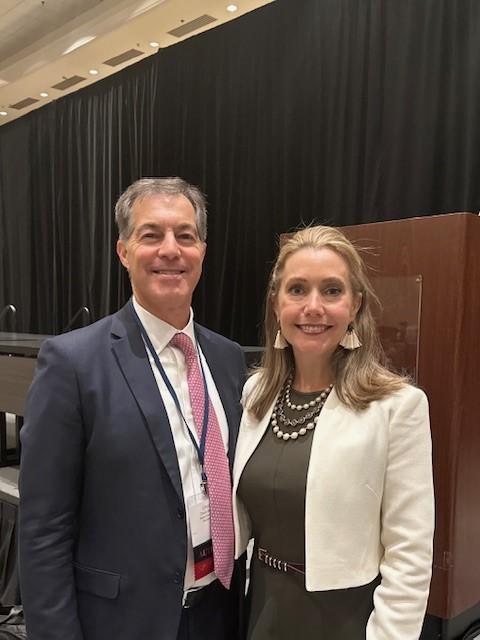 Chuck Marion and Annie Caiola at the 46th Annual Forum on Franchising on November 2, 2023